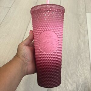 Starbucks pink ombré tumbler 24oz